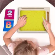 Montessori Sand Tray with Wooden Pen, Sand box Sensory, Montessori Education toy