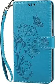 Vinanker Case for iPhone 11 Pro Max, Premium Leather Flip Wallet Cover with Card Slots Phone Case for iPhone 11 Pro Max (Turquoise Blue)
