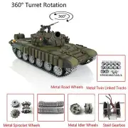 1:16 Henglong T72 3939 RTR RC Battle Tank BB Infrared Metal Wheels 360° Turret