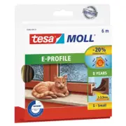 Tesa Tesamoll E Profile Foam Sealing Tape Braun Self-Adhesive