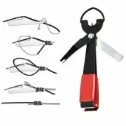 Fish Line Quick Knot Tying Tool Fish Clipper Trimmer Stainless Steel Nipper AU