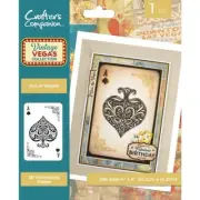 Crafter's Companion - VINTAGE VEGAS - 2D Embossing Folder - ACE OF SPADES