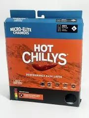 Hot Chillys Men's Micro Elite Chamois Ankle Tight Midweight Base Layer Black XL