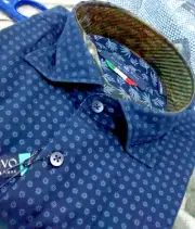 NWT Stone Rose men's size 2(Small)Short sleeve button down Shirts abstract flowe