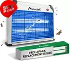 20W Bug Zapper Electronic Insect Fly Zapper Indoor Outdoor with 2 Pack Bulbs