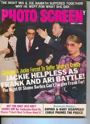MAG: Photo Screen-Jackie Onassis-Frank Sinatra-Brian Jones-Bill Cosby-Tom Jon...