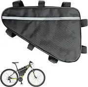 Electric Cycle Battery Bag Triangle - Ebikes Battery Bag Triangle, Ebikes | Water Resistant, for Storage, Pouch, (Black)(14.17x8.66 Inches)