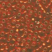 Silver-Lined Orange Miyuki Seed Beads 5/0 (05-138S-TB)