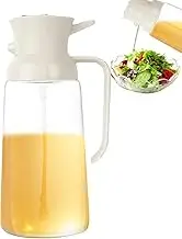 Cooking Oil Spray Bottle, Cooking Oil Sprayer - 2 in 1 Oil Sprayer Dispenser,Olive Oil Dispenser Food Grade Oil Sprayer for Kitchen Bottle