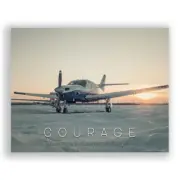 Courage Aviation Airplane Pilot School Aircraft Planes er Poster 11X14 inches