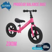 Progear Zoom Kids Balance Bike - Blue 12" ride on balance bike