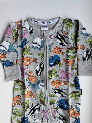 NWT BONDS X DISNEY FINDING NEMO ZIP ZIPPY WONDERSUIT 00/3-6 Turtle Dory Bruce