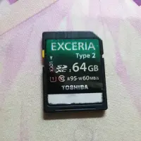 在飛比找蝦皮購物優惠-TOSHIBA 64G SD卡