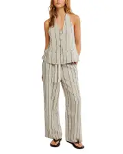 Free People Take Me To Paris Striped Set