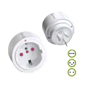 Ozoffer Sansai International Universal Round Travel Adaptor to AU/NZ Power Plug