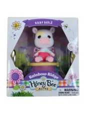 Honey Bee Acres Rainbow Ridge BABY BENJI Cow and Stroller Mini Set NEW IN BOX
