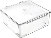 Medicine Storage Bins, Clear Medicine Box, Storage Box Container, Family First Aid Kits, Storage Box with Lid, Box Suitable for Closet Shelves Cupboards Vanity (23.5 * 17.5 * 10 CM) ﻿