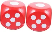 Toddmomy 2pcs Jumbo Dice for Games and Parties Oversized Decorative Dice for Raffles Events and Competitions Engaging Game Props for Family Fun and Group Activities