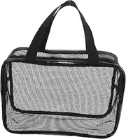 HIAKDOFT Portable Mesh Shower Bag for Lightweight Travel Tote Multi Functional Gym and Camping Storage Pouch and Versatile Toiletry Organizer for Outdoor Adventures