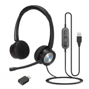 Stereo - UC/Teams USB-A/C Office corded headset with noise cancelling microphone