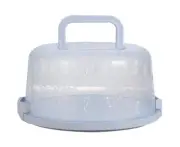 Round Cake Container With Lid Fresh Cake Container Fresh Cake Dome Cake Mold Cake Box Plastic Cake Carrier Box (Blue)