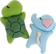 Anneome 2 Pcs Motorcycle Handlebar Ornaments Cute Car Accessories Car Interior Accessories Turtle Figurine Desktop Accessories Animal Car Rearview Mirror Decor Automotive Decoration Resin