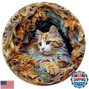 Jollitot Wooden Puzzles Adults, 3D Cat Wooden Puzzles 200 Pieces, Unique Anim