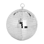Mirror Ball, 8 inch Reflective Light Dance Disco Balls with Hanging Ring Silver