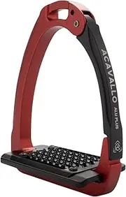 Acavallo Aluplus 2.0 Stirrups, One Size, Crimson Red