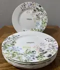 Mikasa Tivoli Garden Bone China Floral Porcelain Salad 9” Plates Set of 6 New