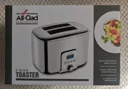 All-Clad Electric Stainless Steel Toaster with Extra Wide Slots, 2 Slice, LED
