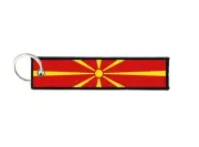 Port Keys Key Man Woman Fabric Embroidered Printed Flag Macedonia Macedonian