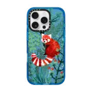 iPhone 16 Pro Impact Case Red Panda Florals by Papio Press