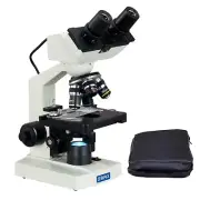 OMAX 40X-2000X Built-in 1.3MP Digital Camera Binocular Compound Microscope +Case