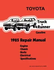 1985 Toyota 4-Runner Shop Service Repair Manual Book
