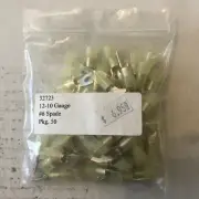 Nylon Insulated Spade Terminal, #6 Stud, 12-10 AWG - 50 Pack