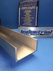 6061 T6 Aluminum Channel 3" x .130" x 1-1/2" x 24"Long