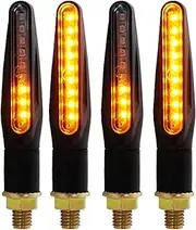 Turn Signal Indicator LED Turn Signals Motorcycle Signal Light E24 LED Flashing Indicator Bendable Tail Stop Signal Built-in LED Relay (Size : multi-colored)
