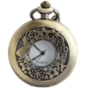 Watches Alice in Wonderland Rabbit Flower Vintage Retro Steampunk Pocket Watc...