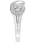 $3500 / NEW / EFFY Infinity Diamond Ring / 14K White Gold / super fancy