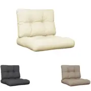 Pallet Cushions Water-Repellent Sofa Cushion Seat Pad 2 pcs Fabric vidaXL