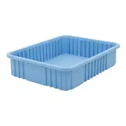 Metro TB93050BAS Static Dissipative Polypropylene Tote, Blue, 22.5" x 17.5" x 5
