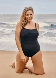 [Taking Shape] Taking Shape Essential Bind Swimsuit Size 16 in Black - Plus Size Women's Clothing Black