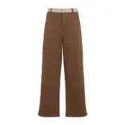 [Off White] Off White-Brown Stitch Cotgab Cotton Pants-Uomo 50 IT