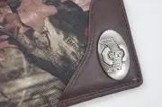 ZEP-PRO Ohio State Buckeyes Leather & Nylon MOSSY OAK Camo Wallet BURLAP BAG