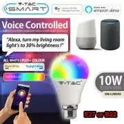 4 Pack RGB LED Smart App Bulb Lighting Dimmable Wifi Google Alexa E27 B22 10w