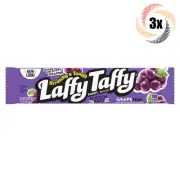 3x Bars | Laffy Taffy Grape Flavor Candy Bar Stretchy & Tangy | 1.5oz |