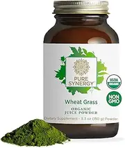 The Synergy Company Pure Organics Wheatgrass Juice Powder 150 Grams 100% Certified Organic