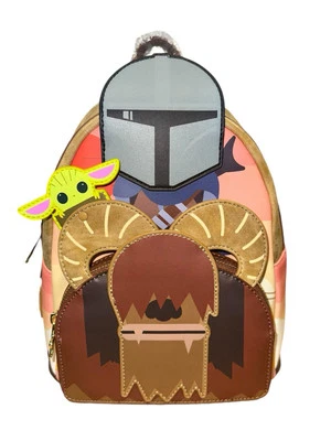 NWT Loungefly Star Wars Mandalorian Bantha Ride Mini Backpack