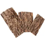 3 Pcs Terrarium Bark Background Reptile Tank Decor Aquarium Decorative Wall
